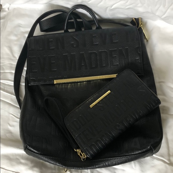 Steve Madden Handbags - Steven Madden Backpack Purse & Wallet Set